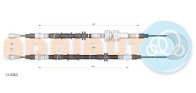 Трос ручного тормоза