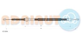 Трос ручного тормоза