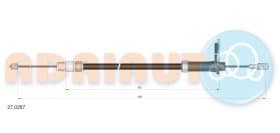 Трос ручного гальма