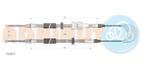 Трос ручного тормоза