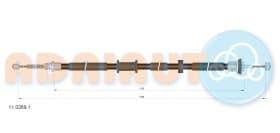 Трос ручного гальма