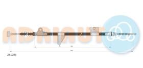 Трос ручного тормоза