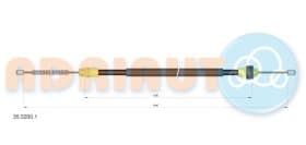 Трос ручного гальма