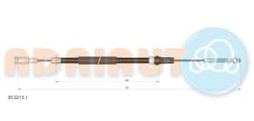 Трос ручного гальма