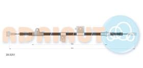 Трос ручного гальма