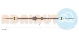 Трос ручного тормоза