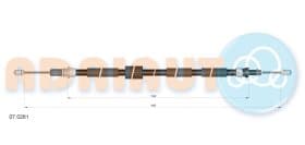 Трос ручного тормоза