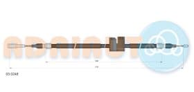 Трос ручного гальма