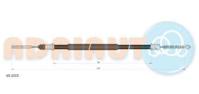 Трос ручного гальма