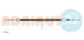 Трос ручного гальма