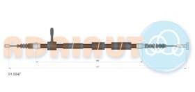 Трос ручного гальма