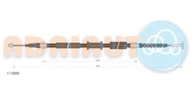 Трос ручного гальма