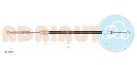 Трос ручного тормоза