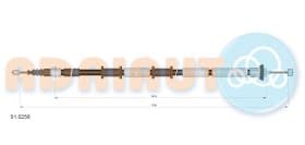 Трос ручного гальма