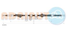 Трос ручного гальма