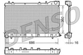 Радиатор охлаждения двигателя