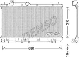 Радиатор охлаждения двигателя