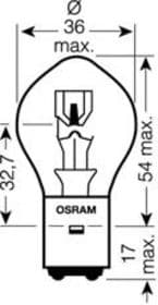 Лампа дальнего света Osram 7323