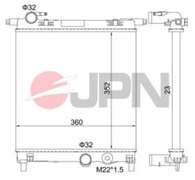 Радиатор охлаждения двигателя
