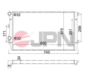 Радіатор охолодження двигуна
