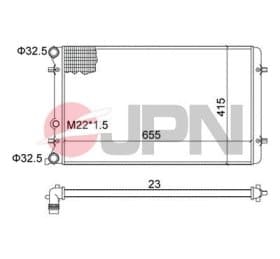 Радиатор охлаждения двигателя JPN 60c9002jpn