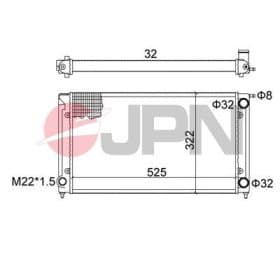 Радиатор охлаждения двигателя JPN 60c9053jpn