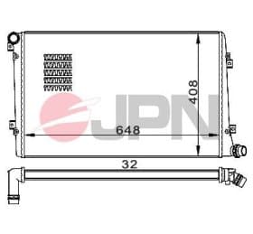 Радіатор охолодження двигуна