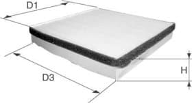 Фільтр салону Vasco o789