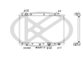 Радіатор охолодження двигуна