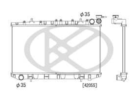 Радиатор охлаждения двигателя Радиатор охлаждения двигателя