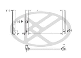 Радіатор охолодження двигуна Радіатор охолодження двигуна