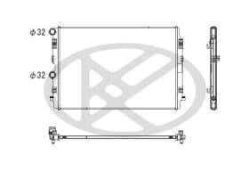 Радіатор охолодження двигуна Радіатор охолодження двигуна