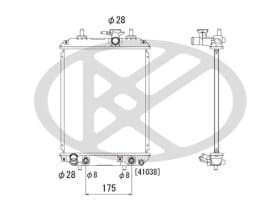 Радіатор охолодження двигуна Радіатор охолодження двигуна