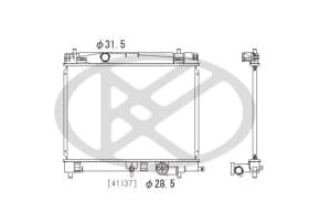 Радиатор охлаждения двигателя