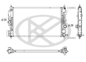 Радиатор охлаждения двигателя Радиатор охлаждения двигателя