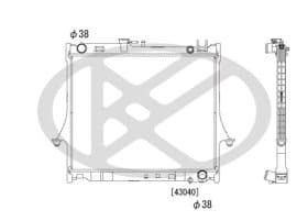 Радиатор охлаждения двигателя