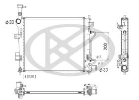 Радиатор охлаждения двигателя Радиатор охлаждения двигателя