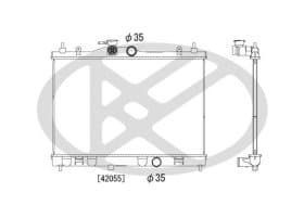 Радіатор охолодження двигуна