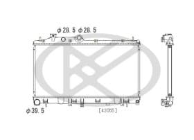 Радиатор охлаждения двигателя Радиатор охлаждения двигателя