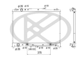 Радиатор охлаждения двигателя
