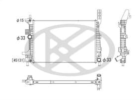 Радиатор охлаждения двигателя Радиатор охлаждения двигателя
