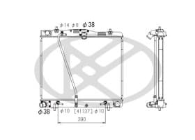 Радиатор охлаждения двигателя Радиатор охлаждения двигателя