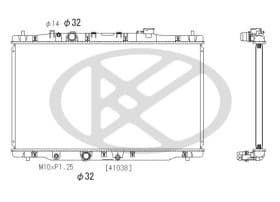 Радиатор охлаждения двигателя