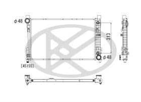 Радіатор охолодження двигуна