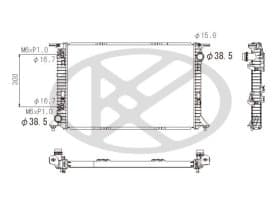 Радиатор охлаждения двигателя
