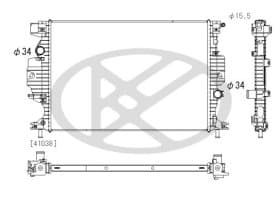 Радіатор охолодження двигуна Радіатор охолодження двигуна