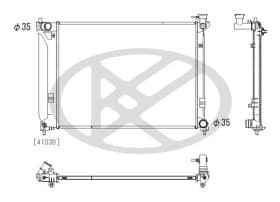 Радиатор охлаждения двигателя Радиатор охлаждения двигателя