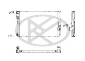 Радіатор охолодження двигуна