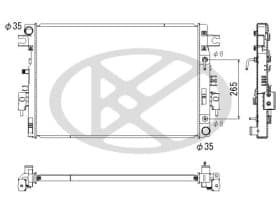 Радиатор охлаждения двигателя Радиатор охлаждения двигателя