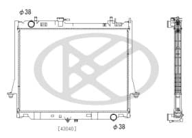 Радиатор охлаждения двигателя